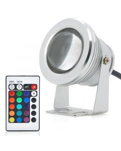 10W utomhus RGB LED-lampa, färgskiftande med handkontroll
