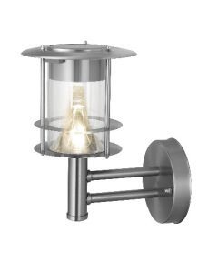 Solcells-vägglykta Valencia, Rostfritt stål