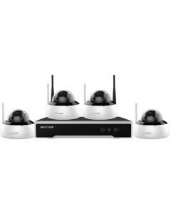 Hikvision 4MP Inomhus/Utomhus Övervakningspaket, 4 st IP-Kameror, NVR, Mörkerseende