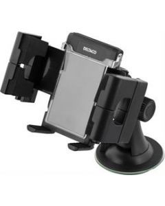 DELTACO hållare för smartphone i bilen, justerbart fäste med sugpropp, 3