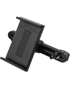 DELTACO Nackstödshållare för surfplatta, justerbart fäste, 124-180mm, sv