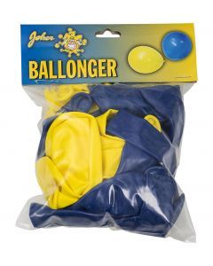 BALLONGER GUL/BLÅ 24p