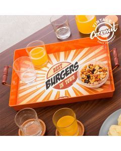 Metallbricka Vintage Food