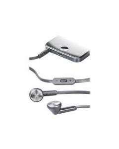 DELTACO hörsnäckor, gråa med platt kabel