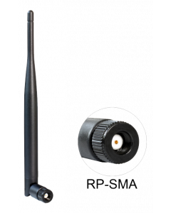 Delock WLAN 802.11 ac/a/b/g/n Antenna RP-SMA plug 4 - 5 dBi omnidirect