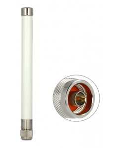 DeLOCK WLAN antenn, N hane, 4,5-7,0 dBi, 802.11a/b/g/n/ac, vit