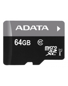 ADATA 64GB MicroSD w/adapter R:50MB/s W:10MB/s