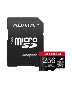 ADATA 256GB UHS-I U3 V30S(R:100MB/s/W:70MB/s) HIGH MicroSD w/adapter