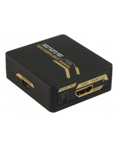 HDMI - HDMI +SPDIF/3,5mm omvandlare, Ultra HD 30Hz, 5.1/2.1, svart