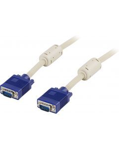 DELTACO Monitorkabel RGB HD15ha-15ha 1m