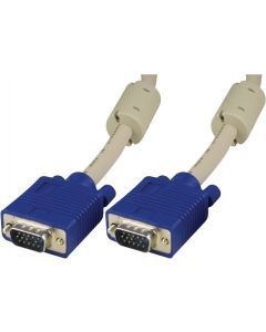 DELTACO monitorkabel RGB HD15ha-ha 20m, Pin-Pin, utan pin 9