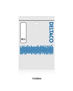 DELTACO U/UTP Cat6 patchkabel, flat, 5m, 250MHz, vit