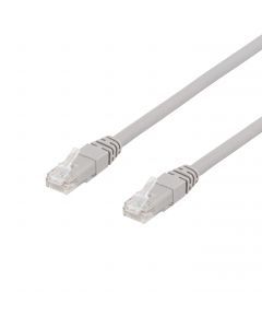 DELTACO U/UTP Cat6A patchkabel, 7m, 500MHz, Delta, LSZH, grå