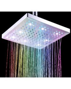 Duschmunstycke med flerfärgat LED-lju