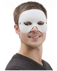 Half Face Eye Mask White