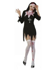 Maskeraddräkt Blodig Nunna