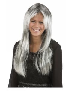 Peruk Grå Lång