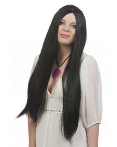 Peruk Långt Svart