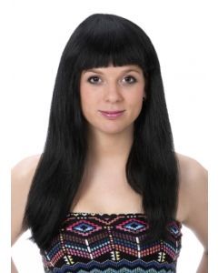 Peruk Svart Rakt M. Lugg