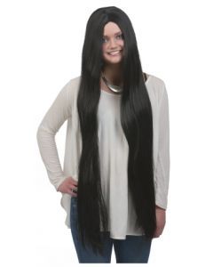 Peruk X-Tra Lång Svart