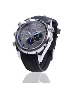 Slim Spionklocka 16GB 1080p Full HD + mörkersyn, vattenskyddad