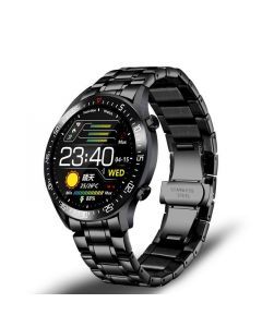 SmartWatch Sport LIGE 2020 Metal, Fitness tracker, Bluetooth, IP68 Vattentät, Blodtrycksmätare-Svart