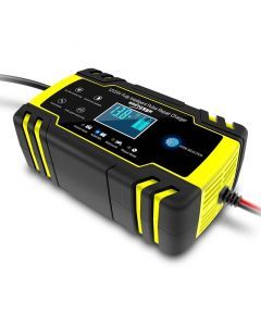Multifunktionell Batteriladdare för Bil, LCD Display, 12V 8A - 24V 4A