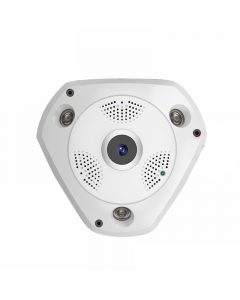 Trådlös Övervakningskamera Fisheye 360, 4G, PTZ, 5MP, MicroSD