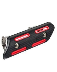 Enduro MX avgassköld, heat shield, universal