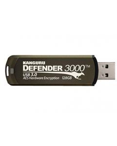 Kanguru Defender 3000 128GB krypterat USB-minne, AES 256-bit
