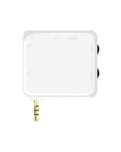 Mini Karaokemixer med 3,5mm-anslutning för mobil eller surfplatta, inkl. 2 mik, reverb