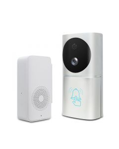 Trådlös Porttelefon med Kamera, WiFi, Mörkerseende, Rörelsedetektion, 160° Vidvinkel, Minneskortsplats