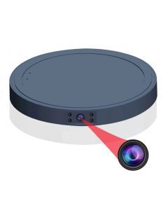 Spionkamera 1080p med mörkerseende, dold i laddningsplatta för trådlös mobilladdning, QI