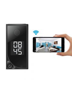 Trådlös IP Kamera i bordsklocka, 365 Dagars Standby, Rörelseaktivering, Mörkersyn