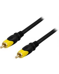 DELTACO kompositvideokabel, 1xRCA ha - ha, 10m