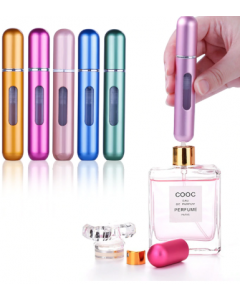 Mini Parfymflaska, Travelite 8ML, Aluminium, Påfyllningsbar