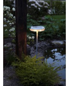 UFO, Solenergi, platt LED-gångljus, 15 lumen, skymningssensor