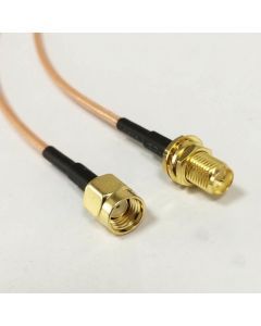 Förlängningskabel, RP-SMA hane till RP-SMA hona, 50 cm, RG316