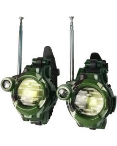 Watchie Talkie - Walkie Talkie Klockor, 2-pack, Kamouflage med Kompass och Förstoringsglas