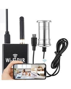 Övervakningskamera i titthålskamera, dörröga med rörelseaktiverad inspelning, microSD, HD, Wifi