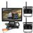 Trådlöst backkamera-kit med dubbla kameror, 7" display